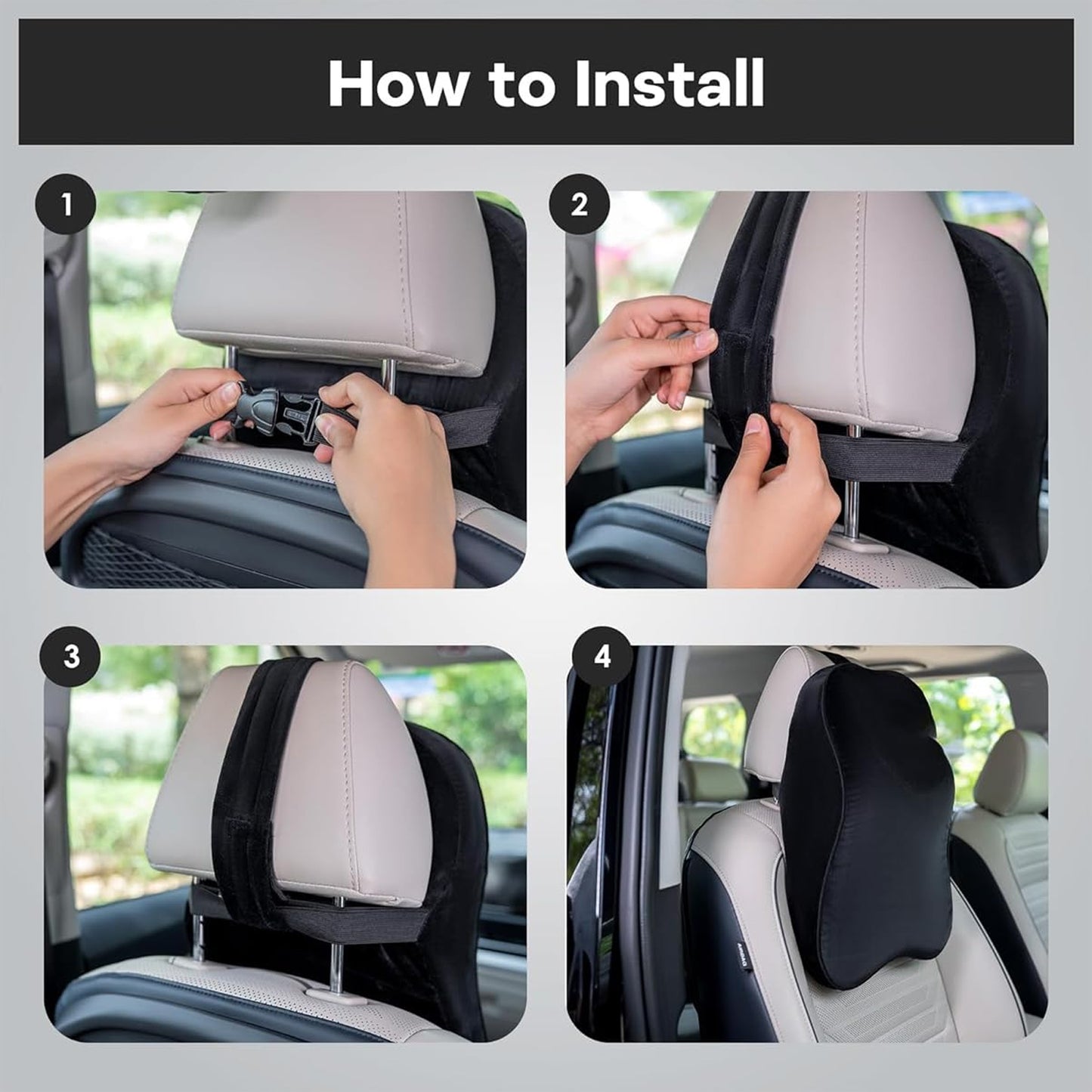 Small Neck Rest ( Black )
