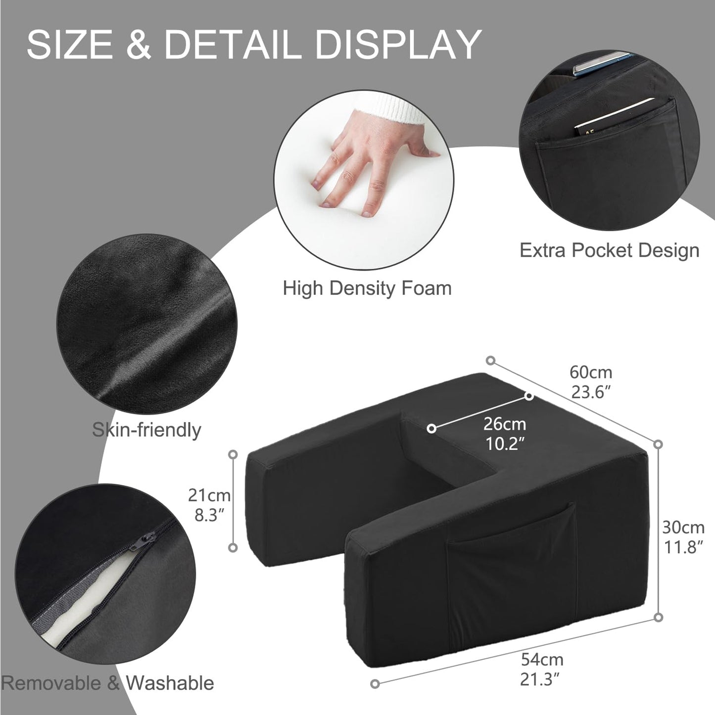 Lap Desk Pillow ( Black )
