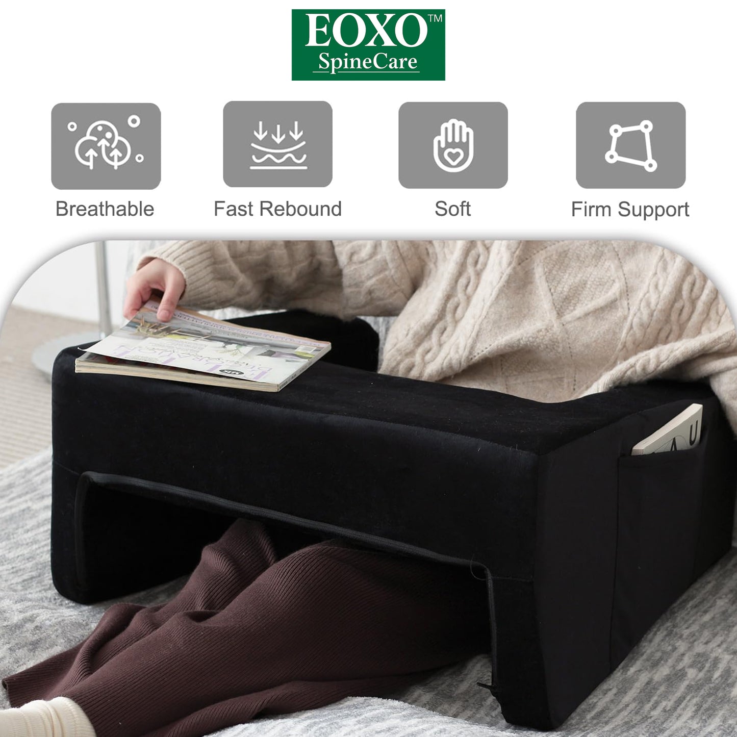 Lap Desk Pillow ( Black )