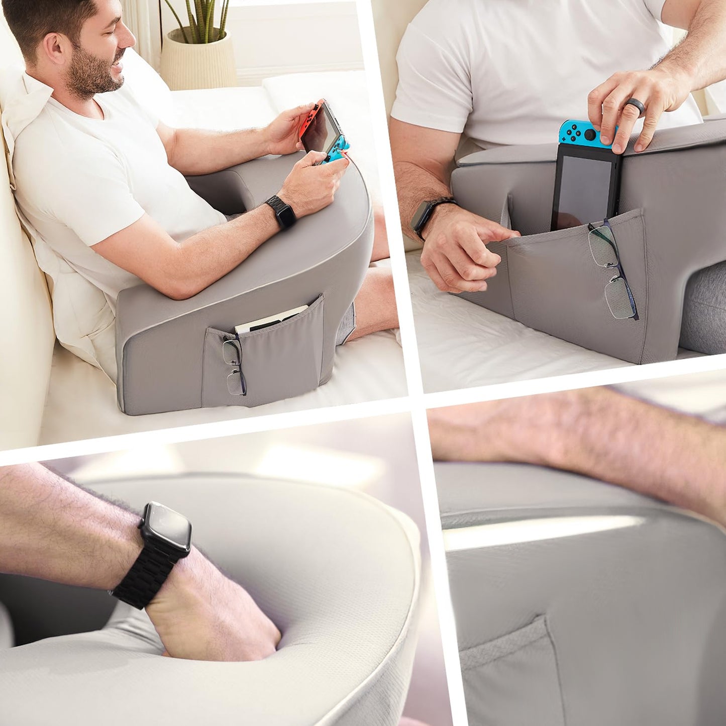 Lap Desk Pillow ( Grey )