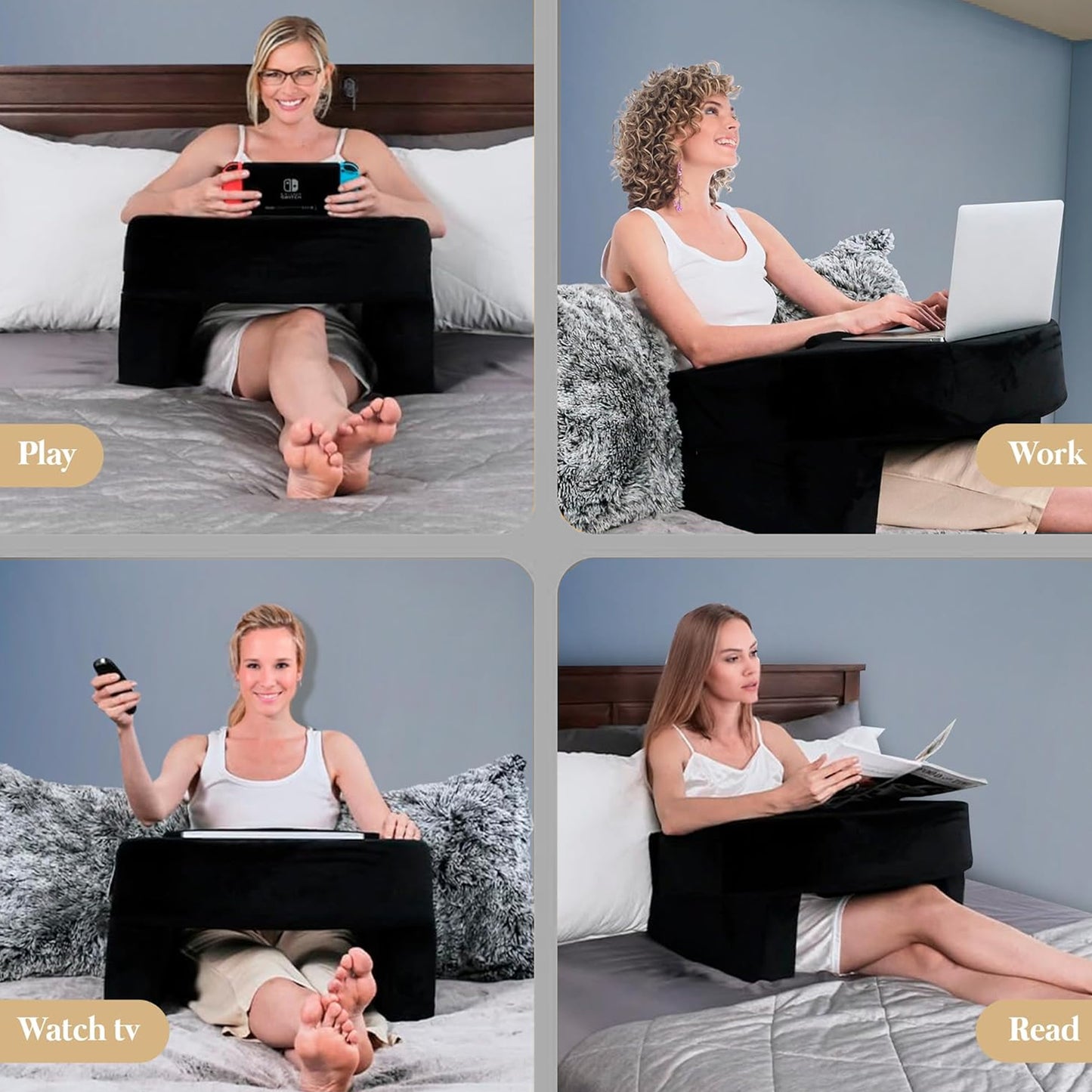 Lap Desk Pillow ( Black )